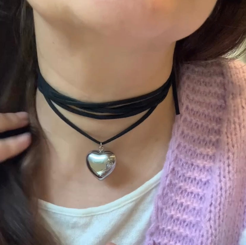 Choker Cuore Bombato