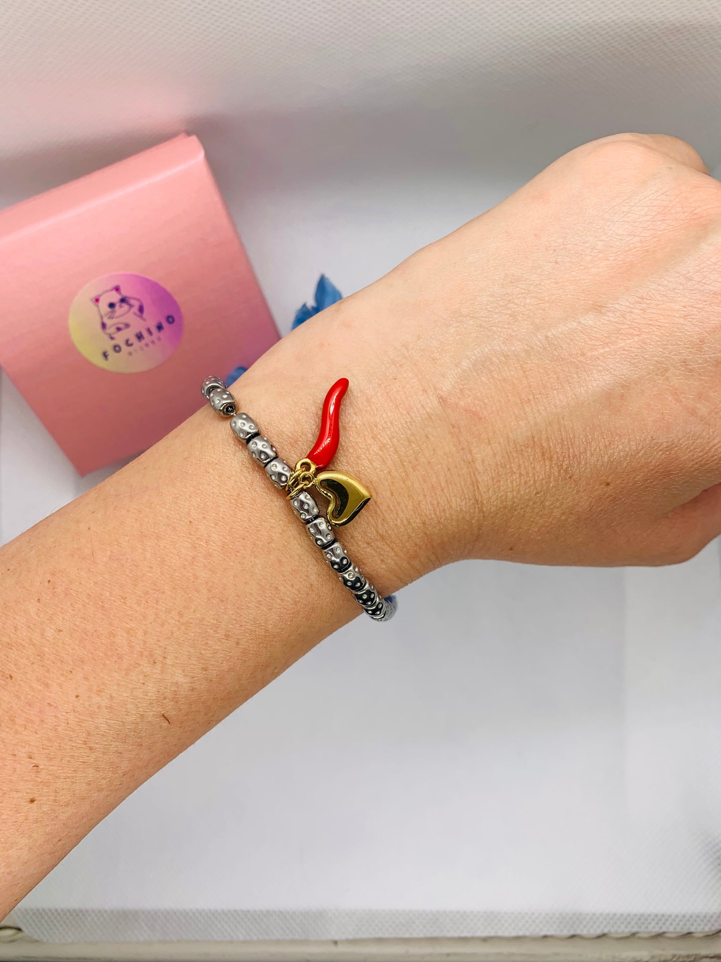 Bracciale Cuore e Cornetto
