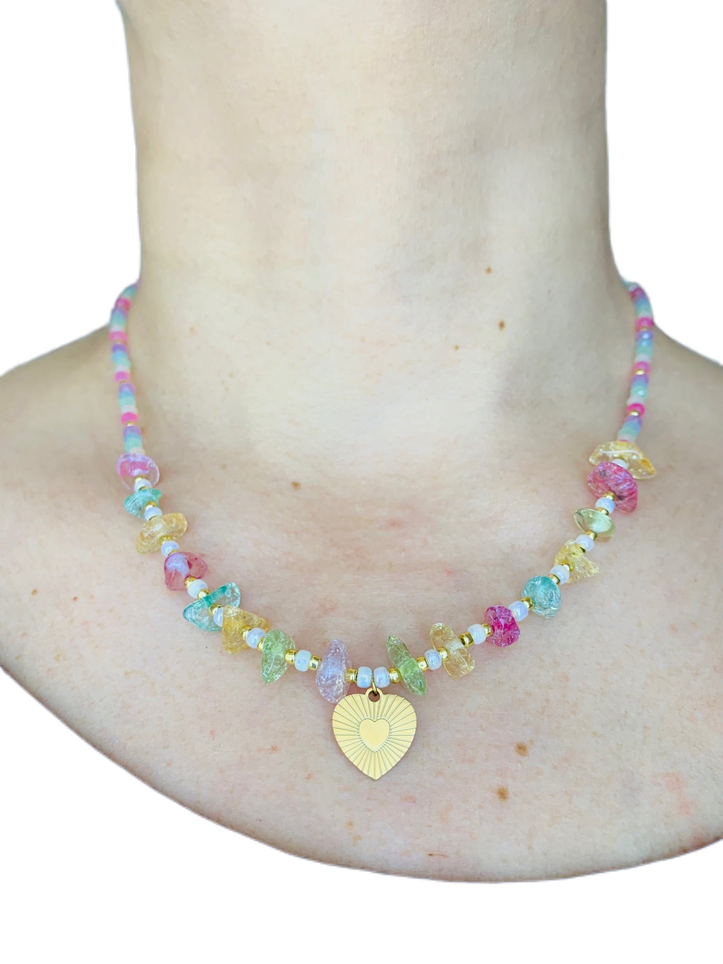 Collana Pietra Multicolore