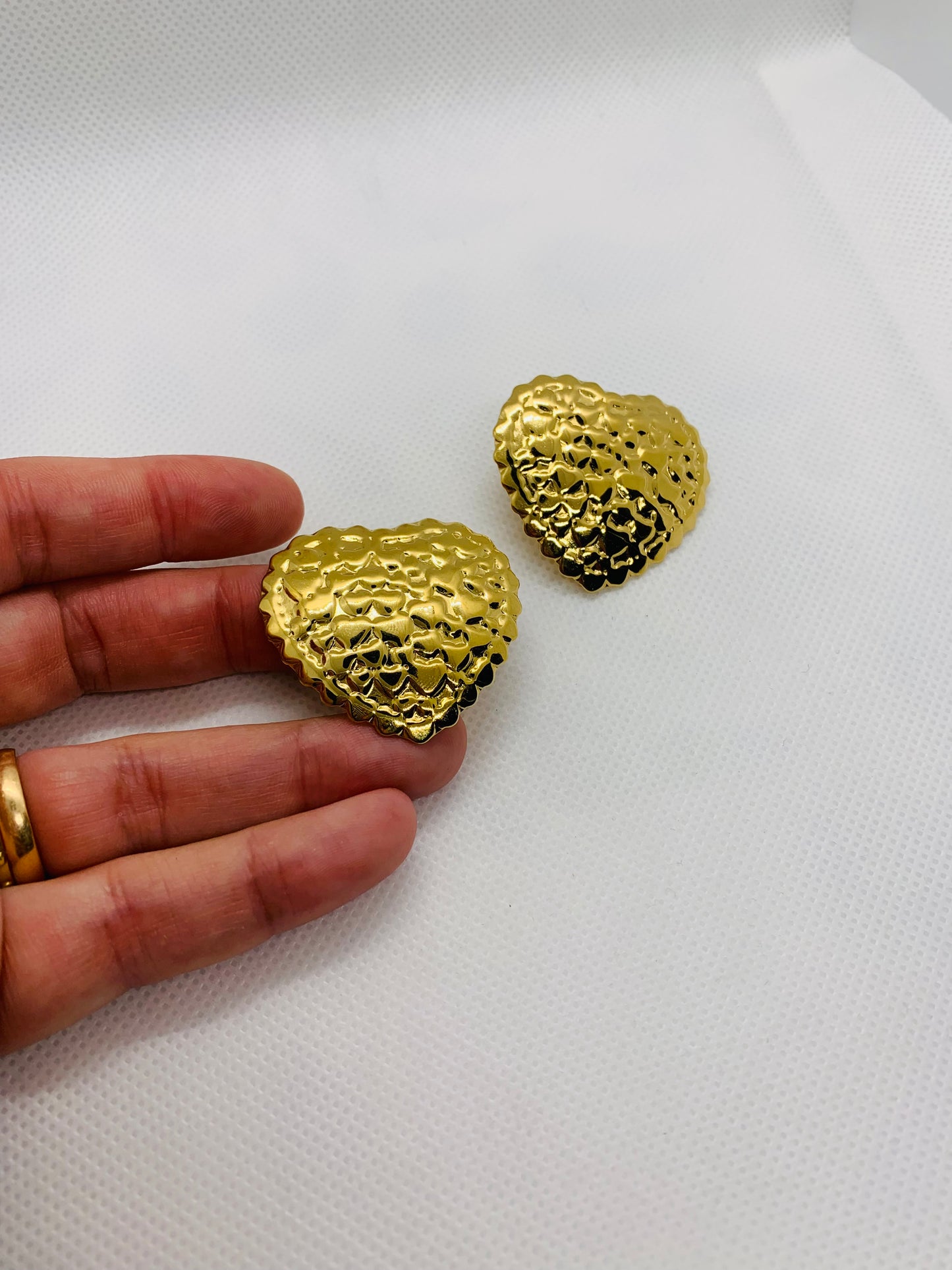 Orecchini Cuore Matto Oro