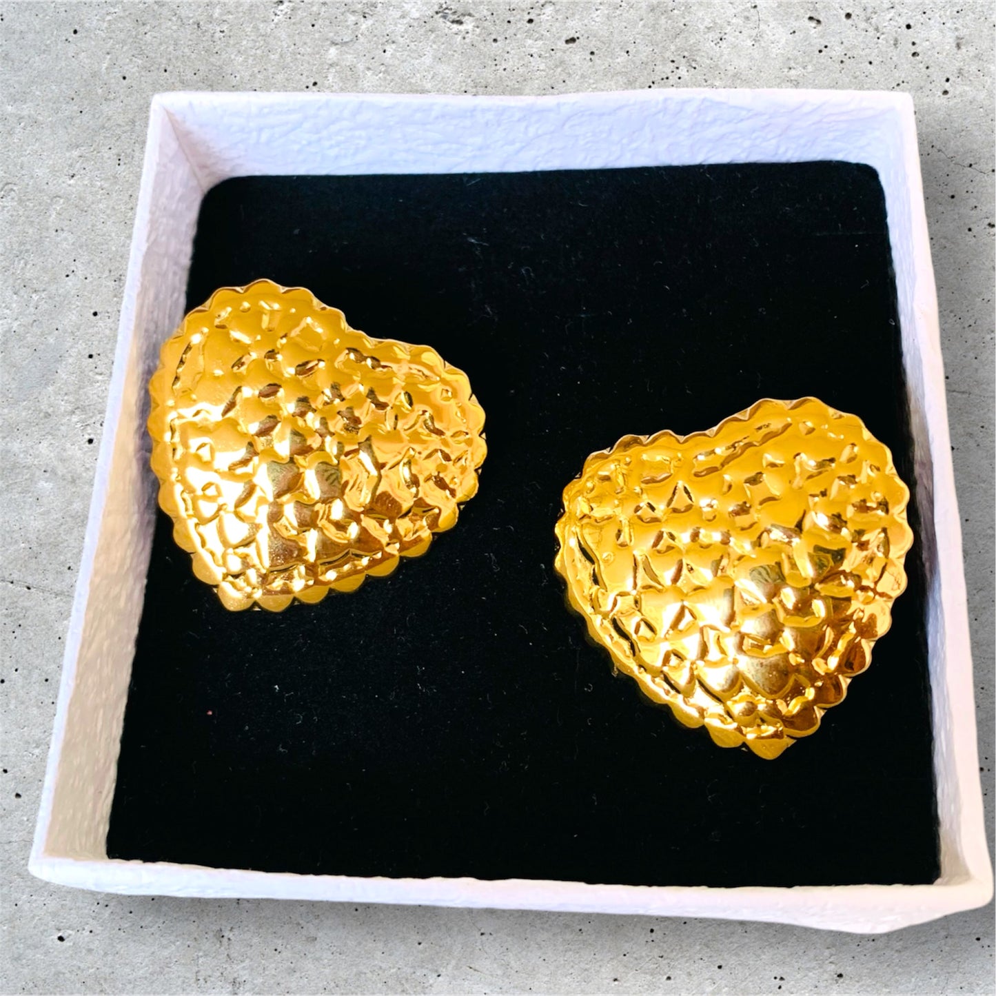 Orecchini Cuore Matto Oro