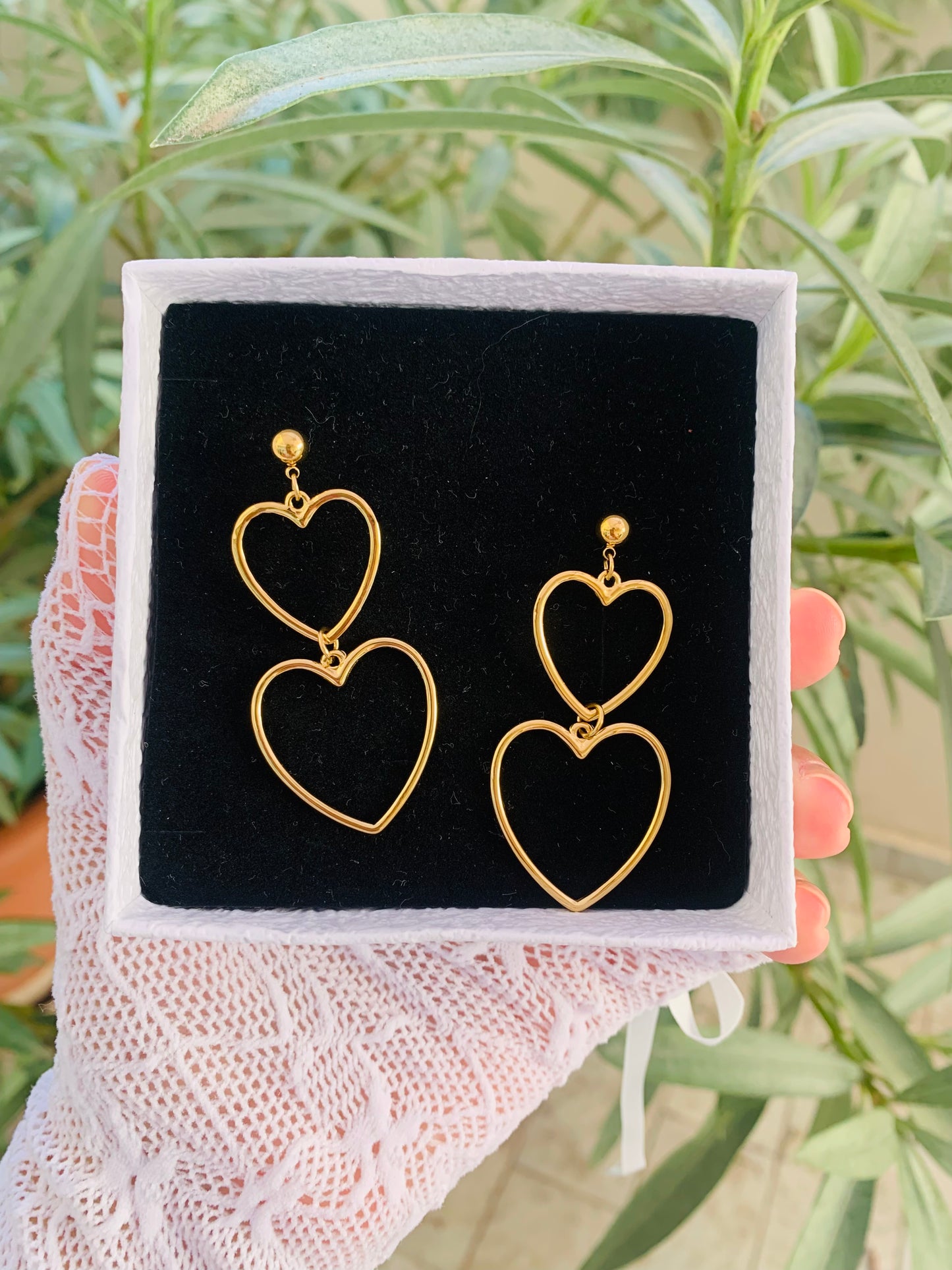 Orecchini Due Cuori