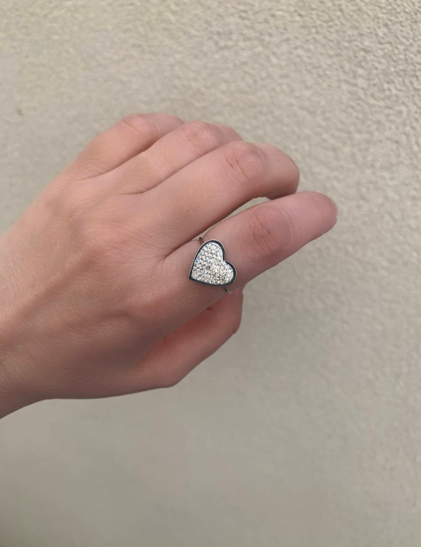 Anello Cuore Brillante