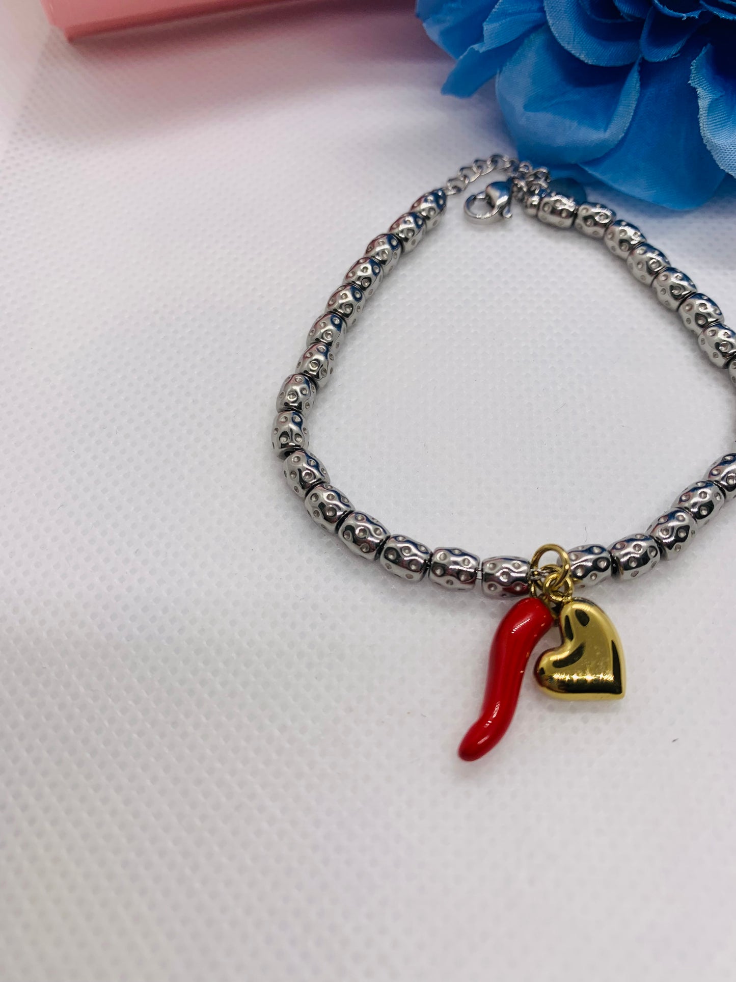 Bracciale Cuore e Cornetto
