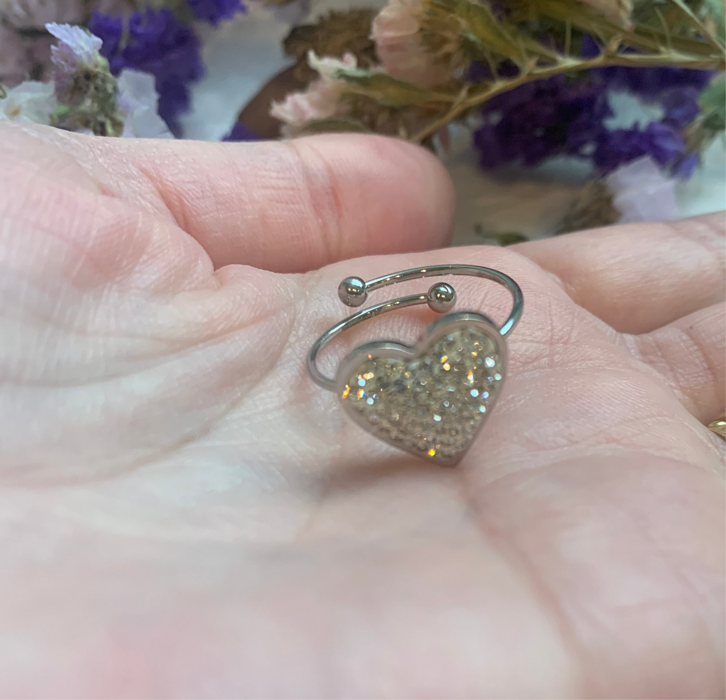 Anello Cuore Brillante