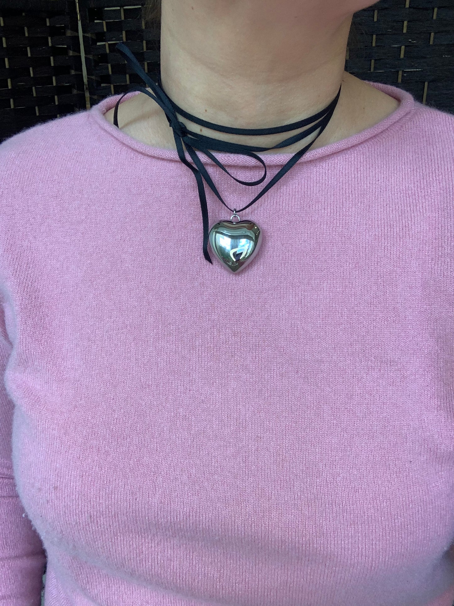 Choker Cuore Bombato