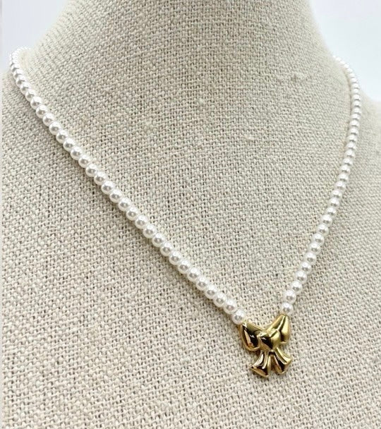 Collana Fiocco Perle