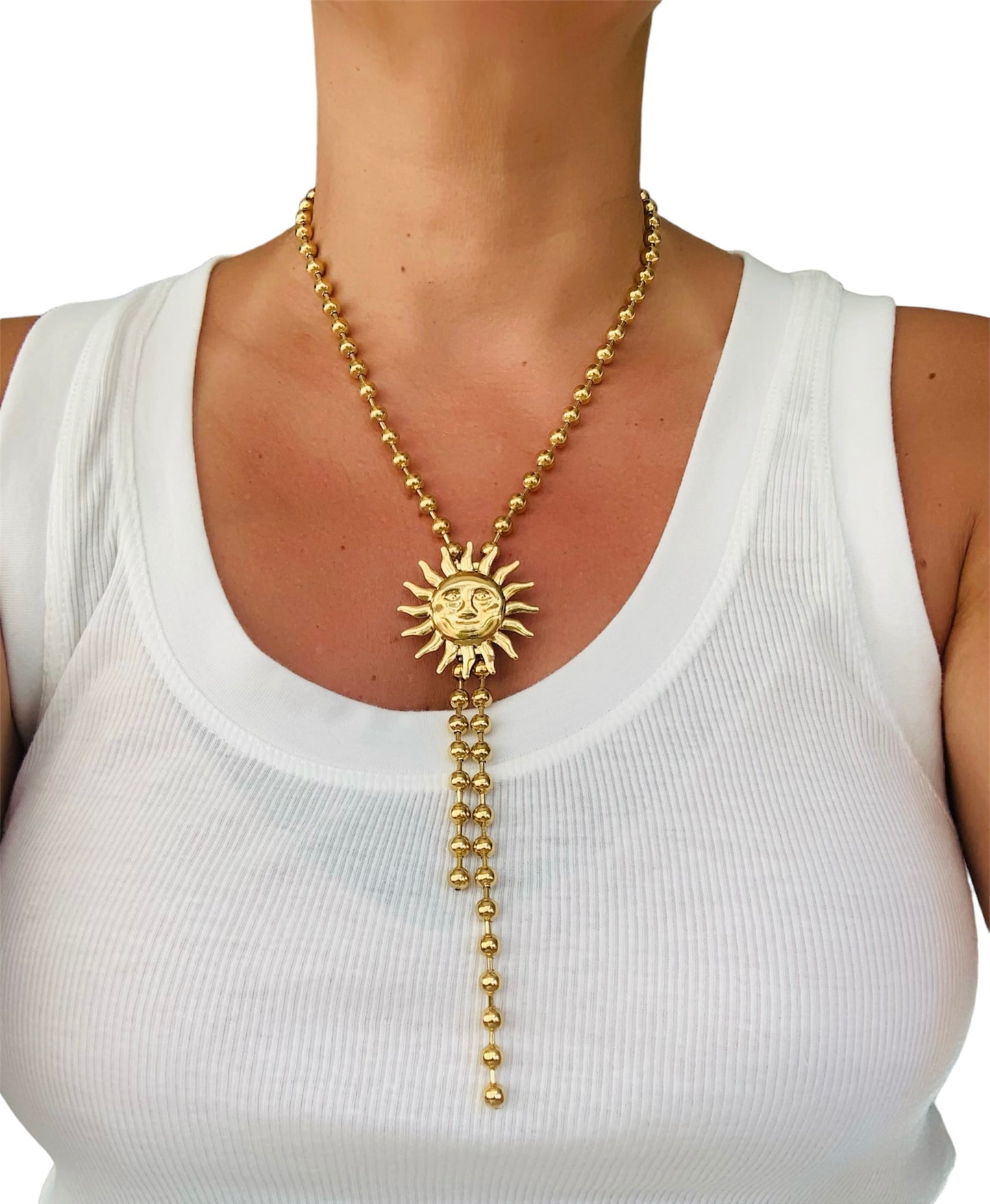 Collana Sole Dentro Oro