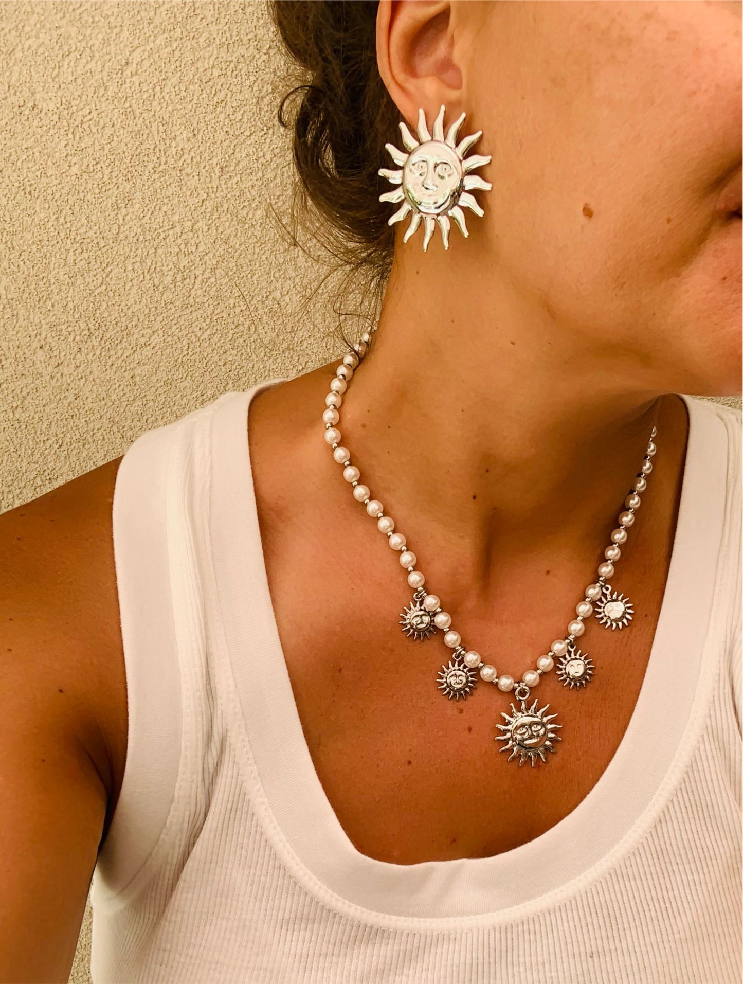 Orecchini Sole Argento
