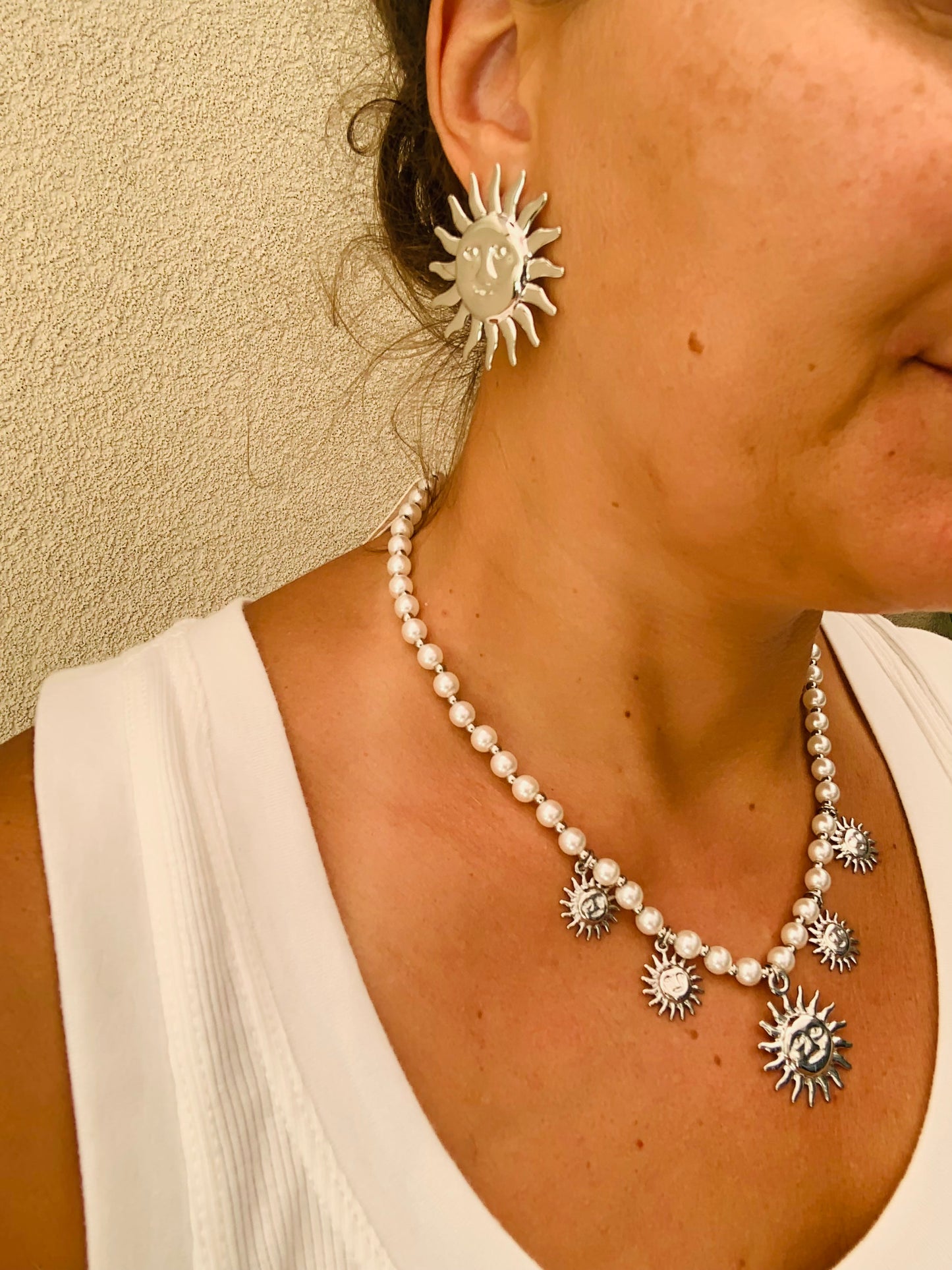 Orecchini Sole Argento