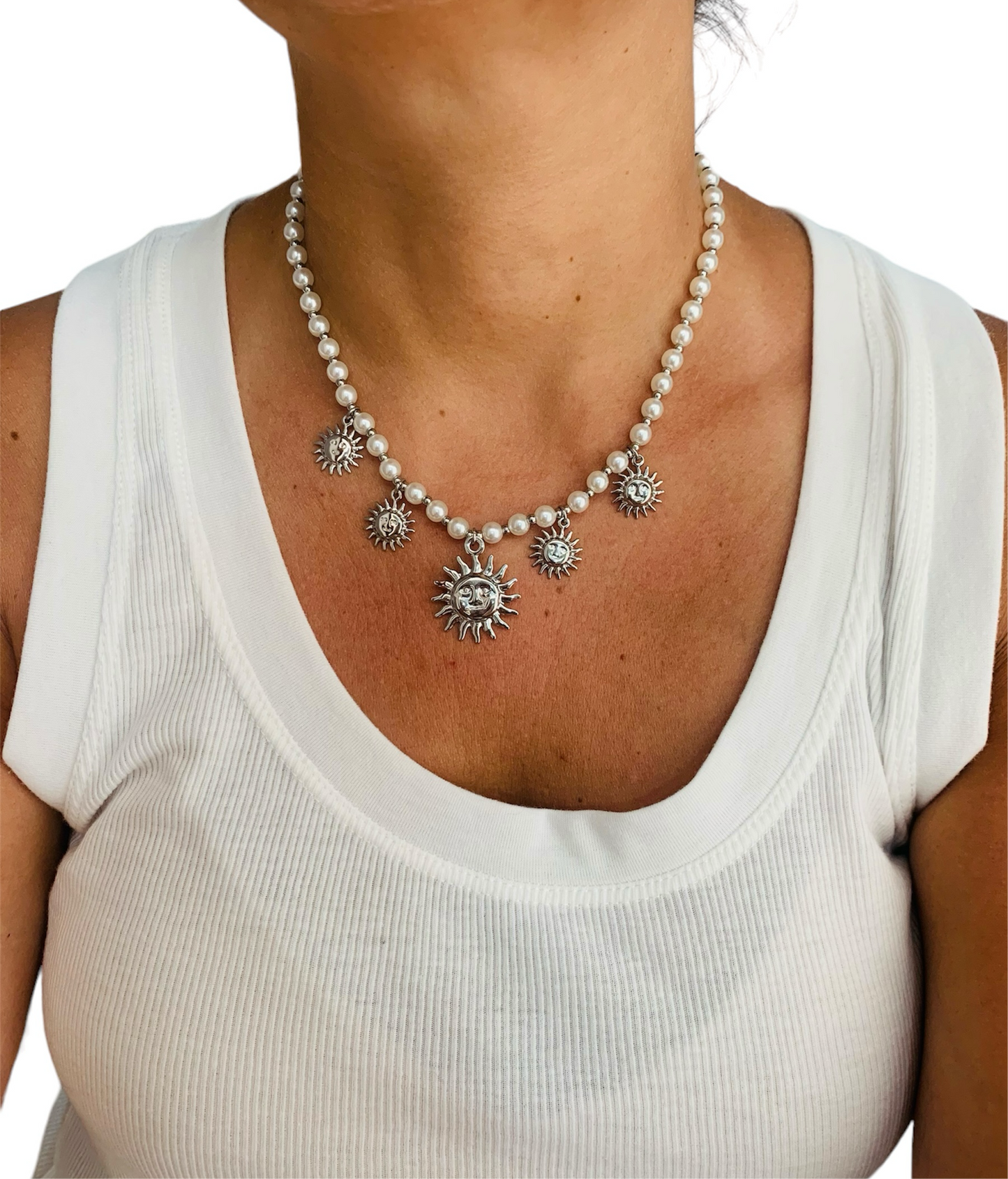 Collana Multi Sole Argento