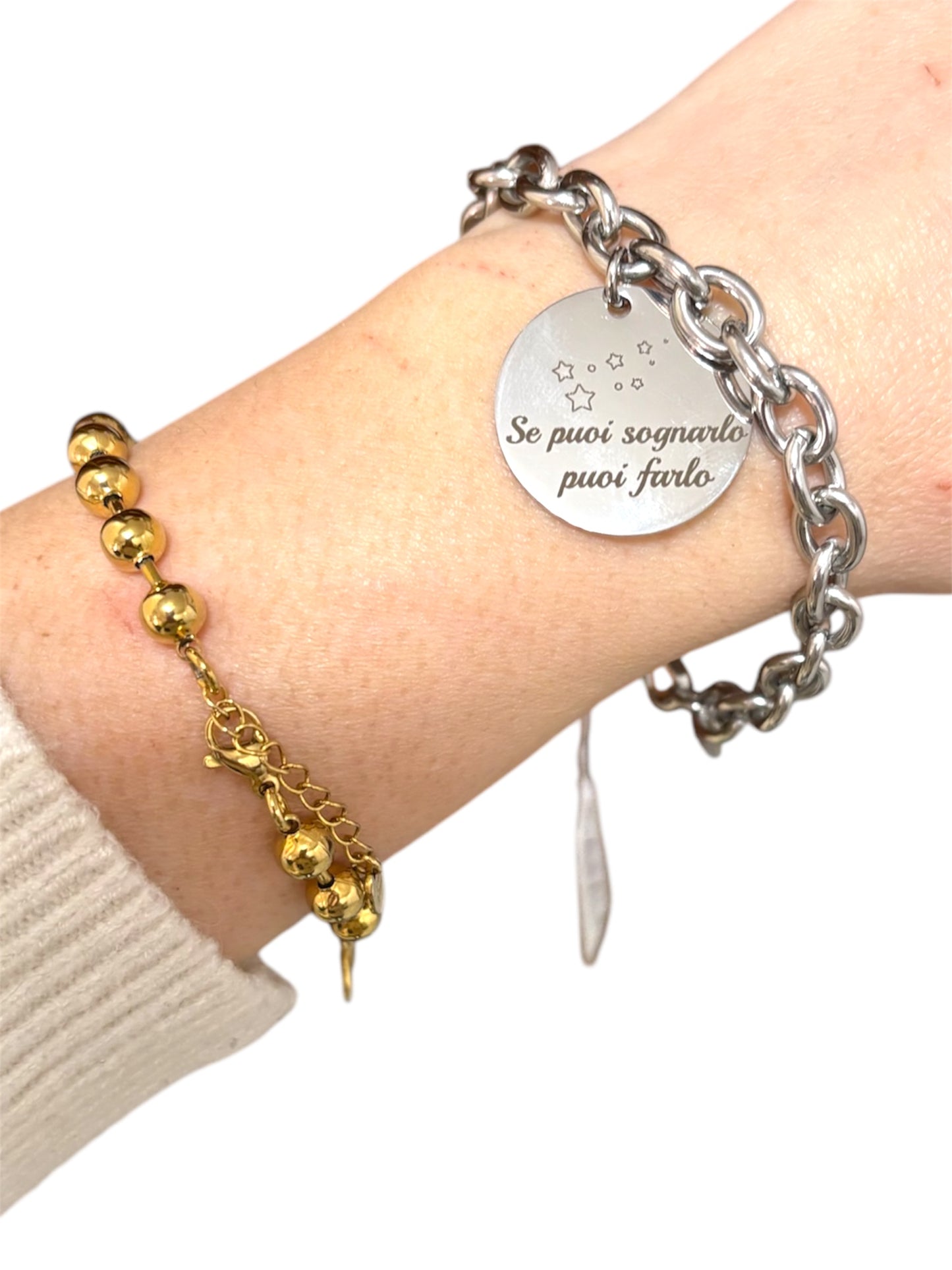 Bracciale con scritta “Se puoi sognarlo puoi farlo”