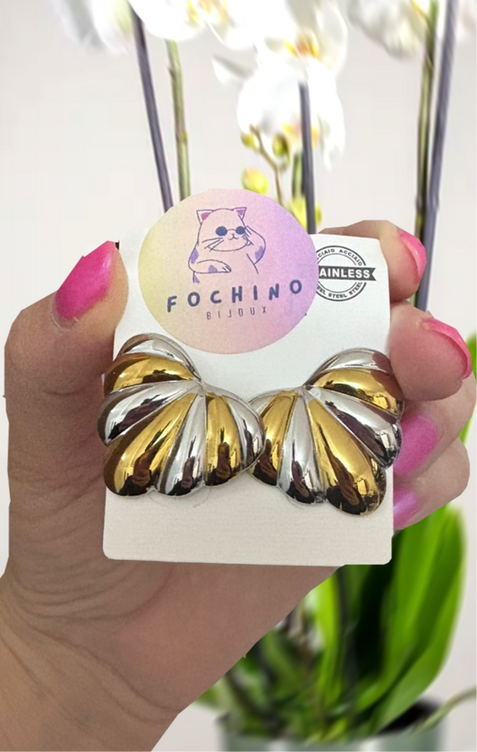 Orecchini Bicolor Cuore