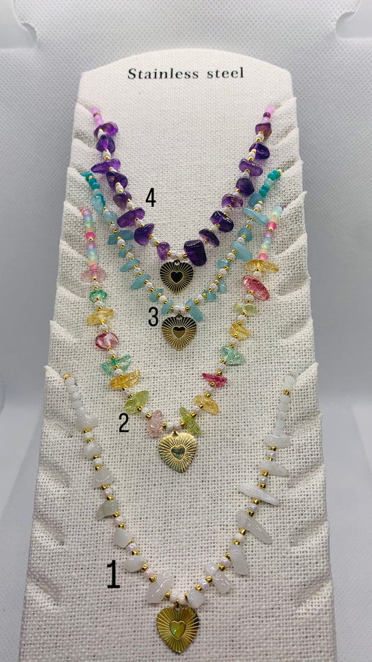 Collana Pietra Multicolore