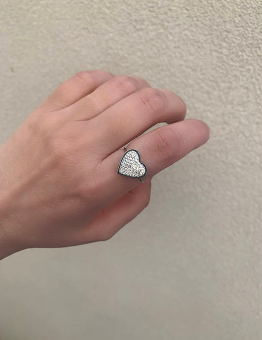 Anello Cuore Brillante