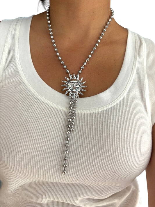 Collana Sole Dentro Argento
