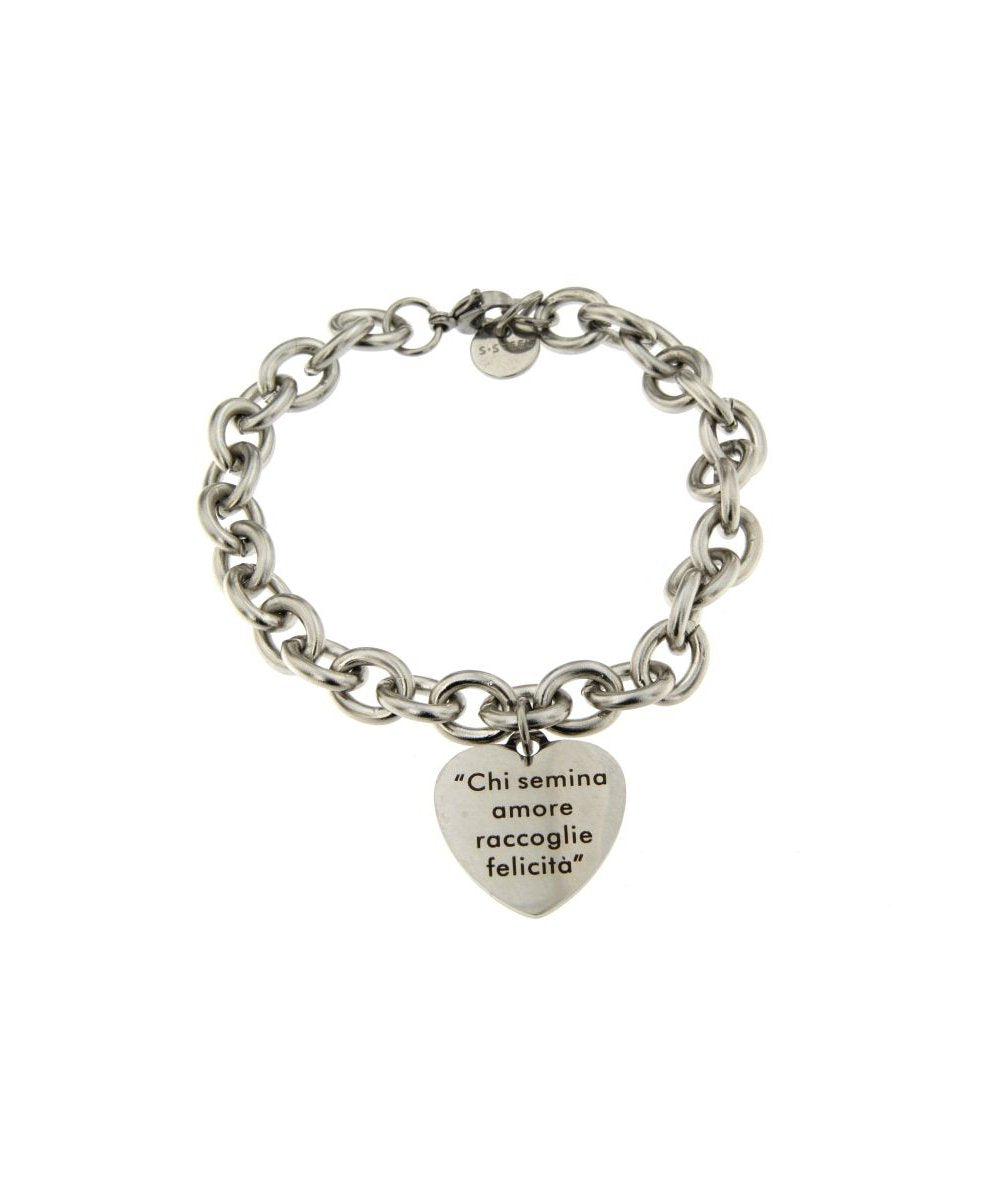 Bracciale frase incisa “Chi semina amore raccoglie felicità “