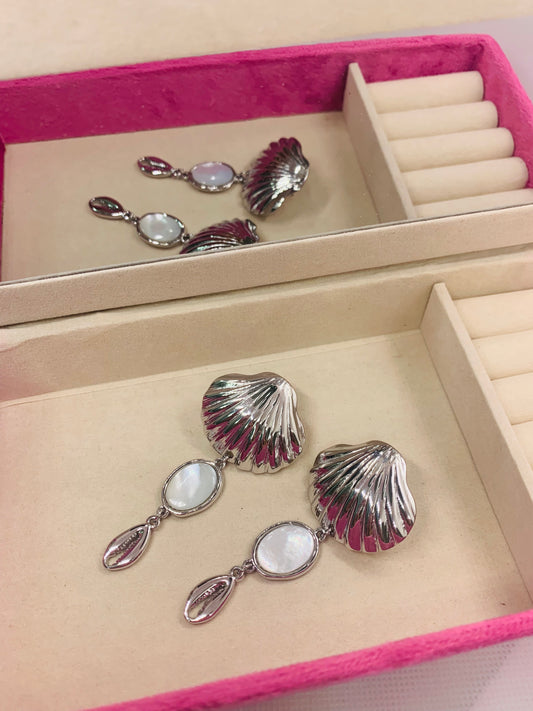 Orecchini Conchiglia Madreperla Silver